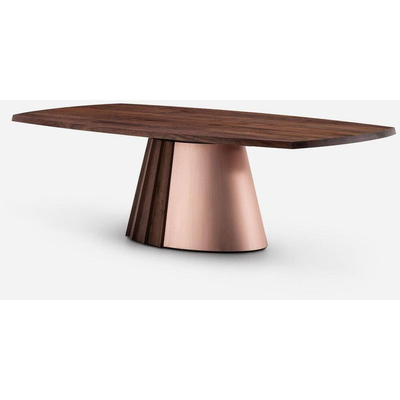 Orion Dining Table - Timber & Metal Base by De La Espada 5