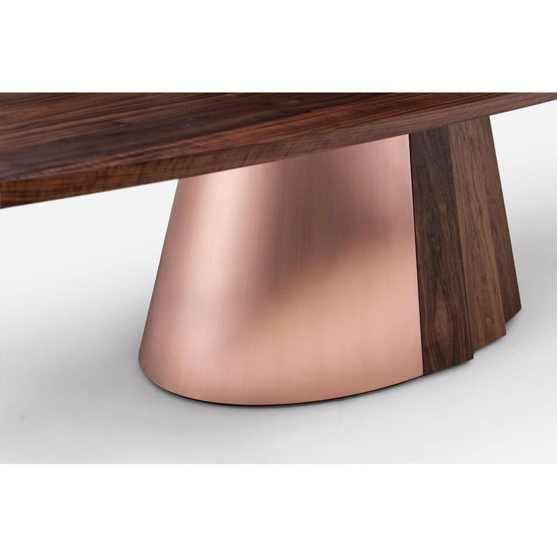 Orion Dining Table - Timber & Metal Base by De La Espada 6