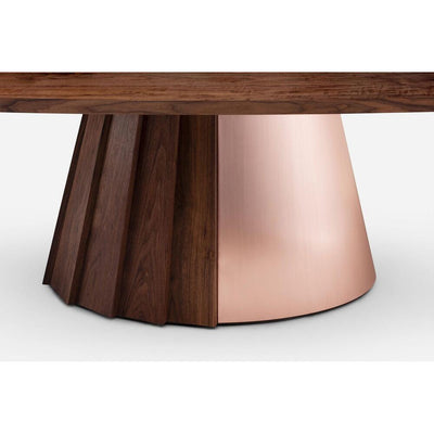 Orion Dining Table - Timber & Metal Base by De La Espada 7