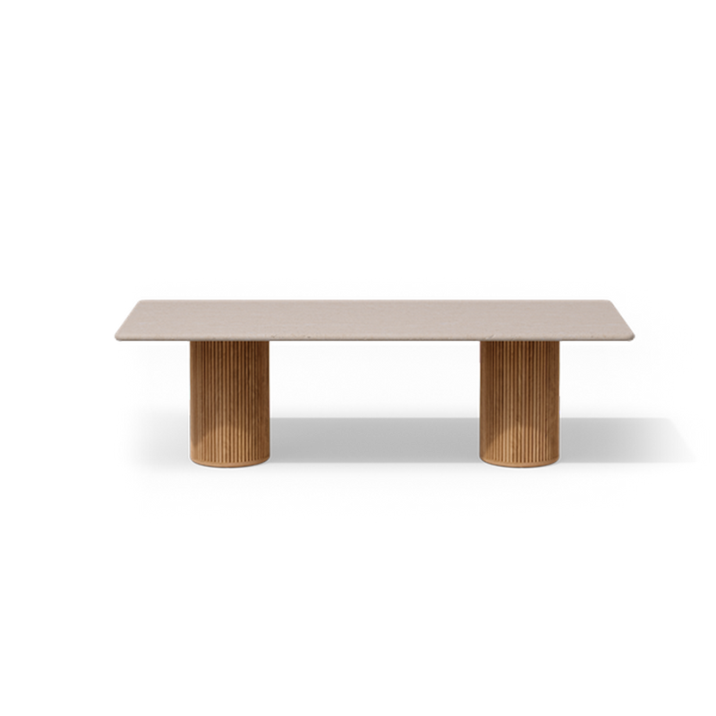 Otto Dining Table Rectangular Teak by Tribu