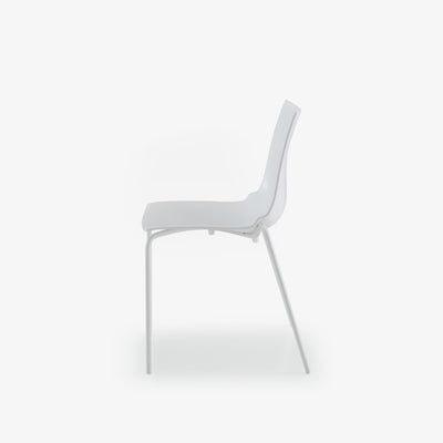 Paola Set Of 2 Chairs White White Lacquered Base by Ligne Roset - Additional Image - 1