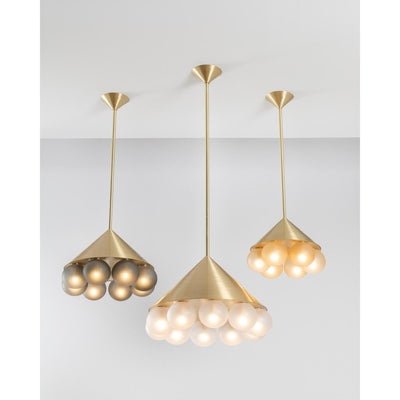 Peak brushed brass Chandelier by SkLO 