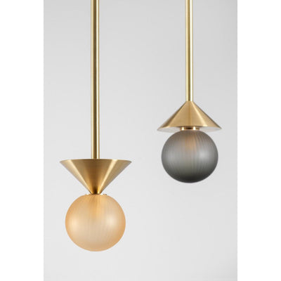 Peak brushed brass Pendant by SkLO 1