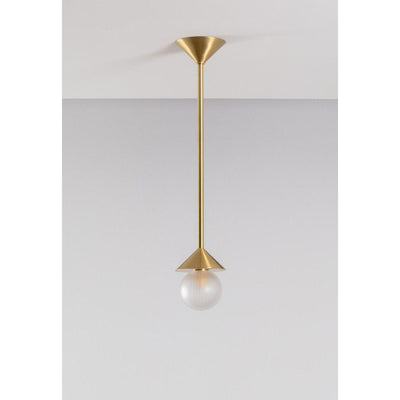 Peak brushed brass Pendant by SkLO 2