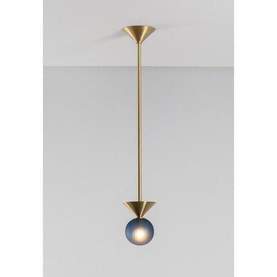 Peak brushed brass Pendant by SkLO 3