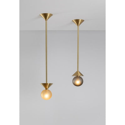 Peak brushed brass Pendant by SkLO 