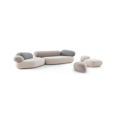 Pebble Rubble Pouf by Moroso