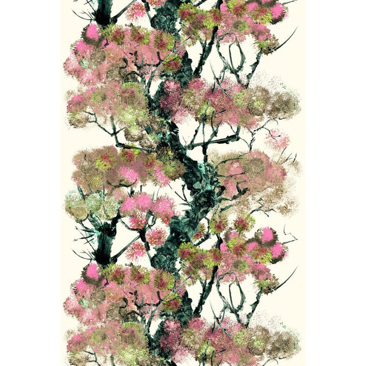 Pinyin Tree Velvet Fabric Wallpaper by Timorous Beasties