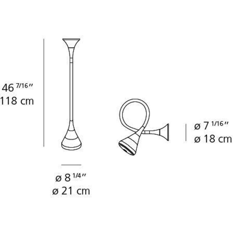 Pipe Wall/Ceil LED 28W 27K 90CRI Dim 2-Wire Unv by Artemide 1