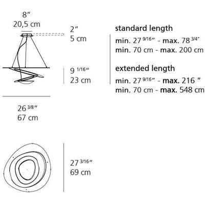 Pirce Mini Suspension Lamp Extension by Artemide 1