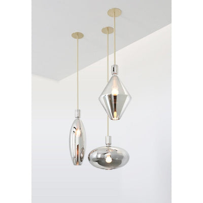 Reflect Silver Glass Pendant by SkLO 1