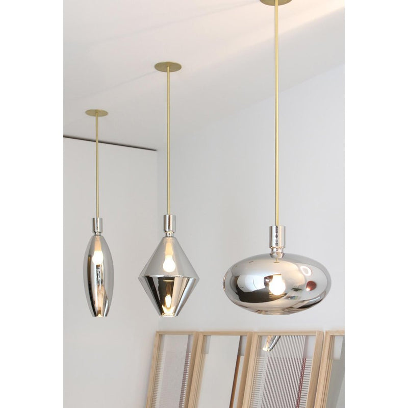 Reflect Silver Glass Pendant by SkLO 3