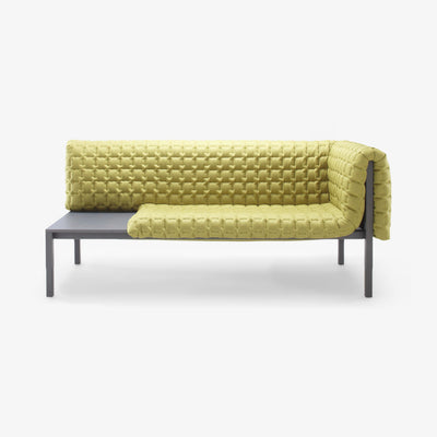 Ruche 1-Armed Sofa Left with Table Surface by Ligne Roset