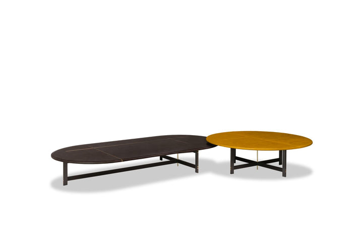 Placé Leather Coffee Table by Baxter