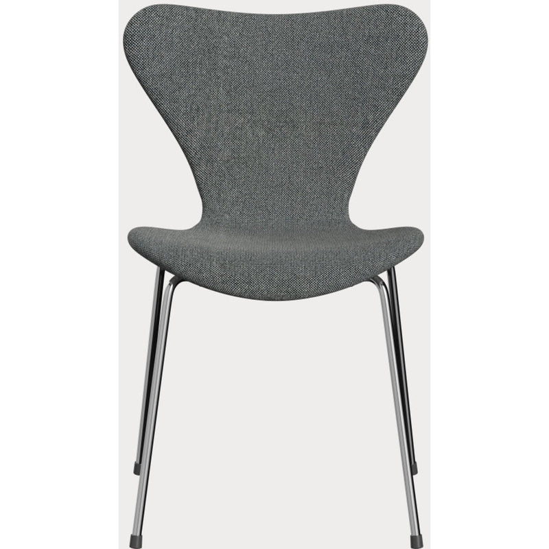 Series 7 Dining Chair Upholstered Chrome by Fritz Hansen - Additional Image - 1