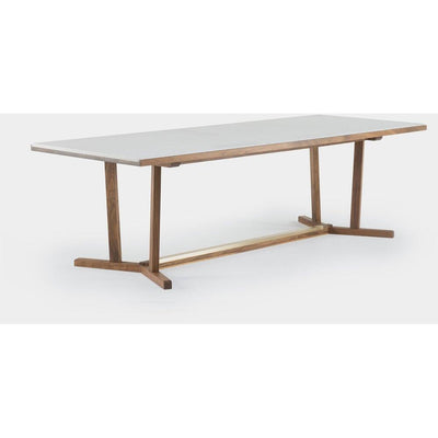 Shaker Dining Table Stone Top by De La Espada 