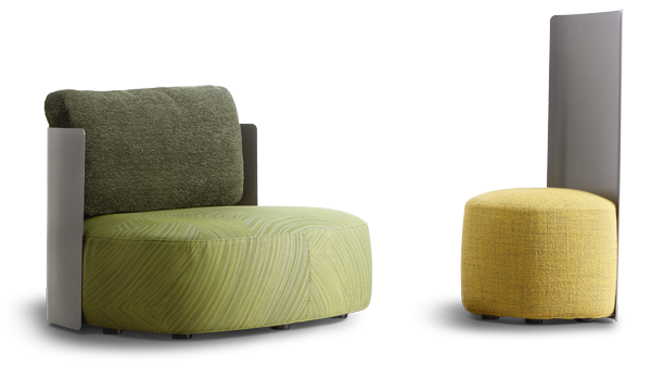 Pierre Shell Small Armchair by Flou