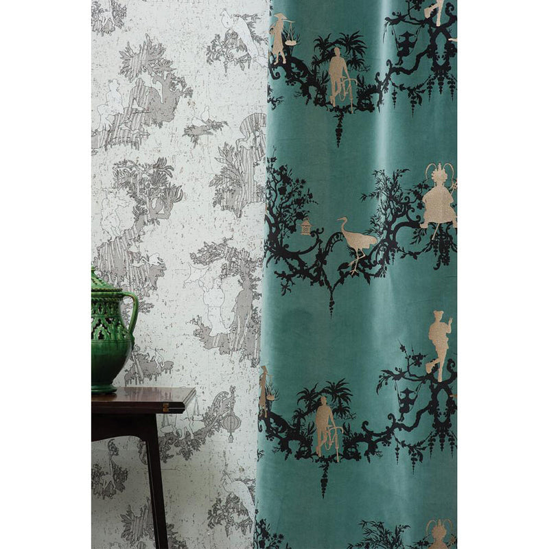 Shuiping De Pillement Velvet Fabric Wallpaper by Timorous Beasties-20