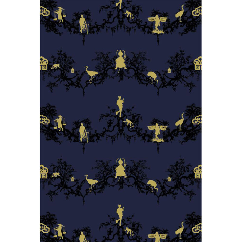 Shuiping De Pillement Velvet Fabric Wallpaper by Timorous Beasties-3