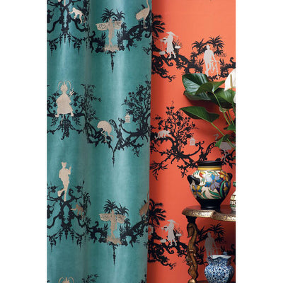 Shuiping De Pillement Velvet Fabric Wallpaper by Timorous Beasties-15