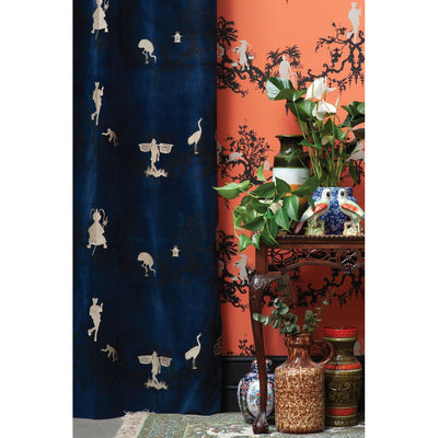 Shuiping De Pillement Velvet Fabric Wallpaper by Timorous Beasties-16