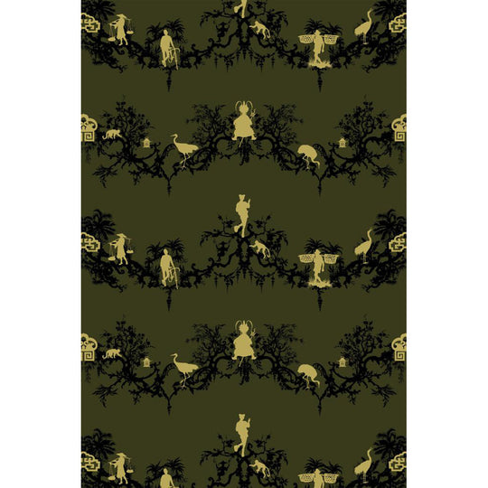 Shuiping De Pillement Velvet Fabric Wallpaper by Timorous Beasties