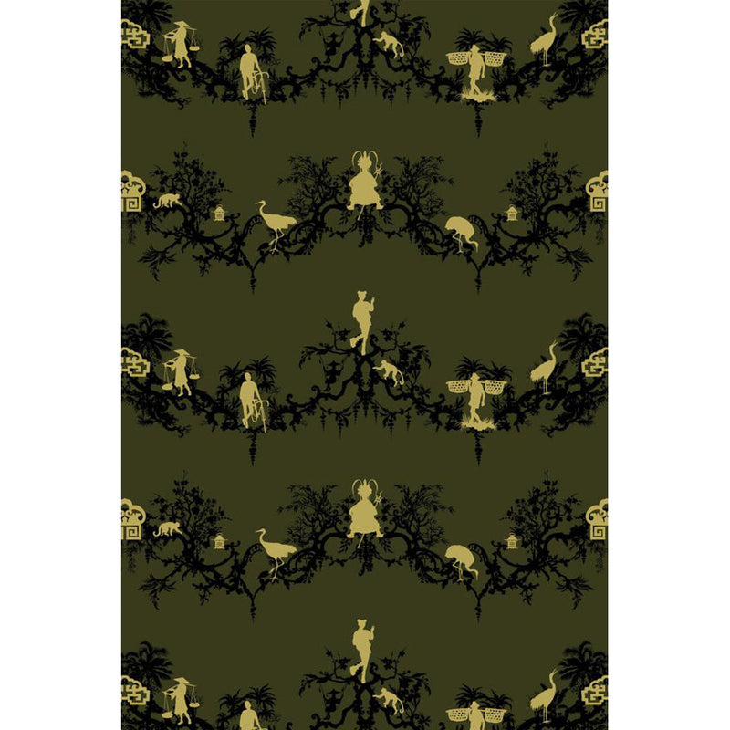 Shuiping De Pillement Velvet Fabric Wallpaper by Timorous Beasties