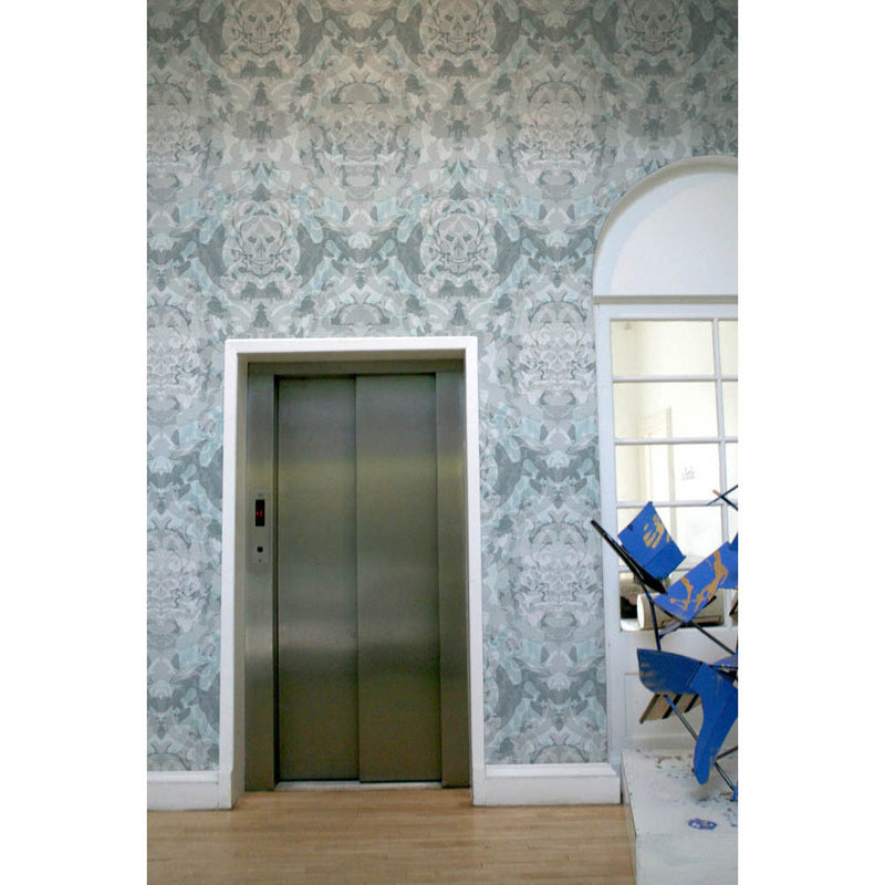 Skull Damask Superwide Wallpaper by Timorous Beasties-6