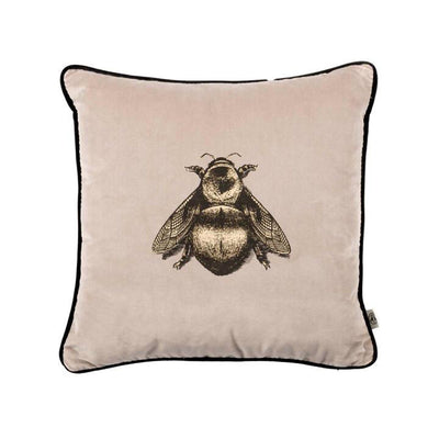 Small Napoleon Bee Velvet Cushion by Timorous Beasties-1