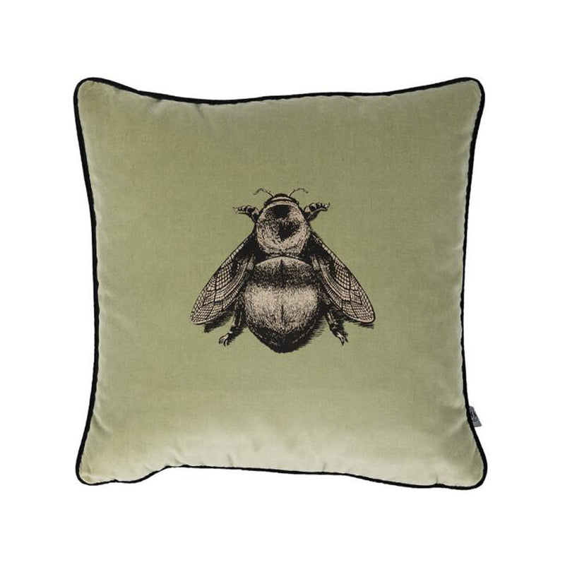 Small Napoleon Bee Velvet Cushion by Timorous Beasties-4