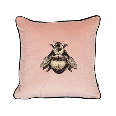 Small Napoleon Bee Velvet Cushion by Timorous Beasties-5