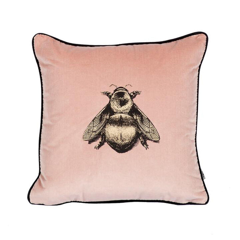 Small Napoleon Bee Velvet Cushion by Timorous Beasties-5