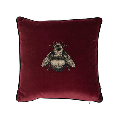 Small Napoleon Bee Velvet Cushion by Timorous Beasties-6