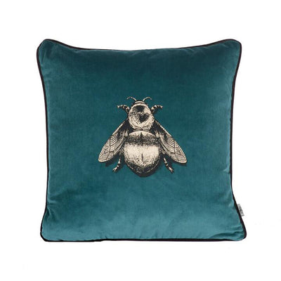 Small Napoleon Bee Velvet Cushion by Timorous Beasties-8