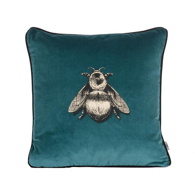 Small Napoleon Bee Velvet Cushion by Timorous Beasties-8