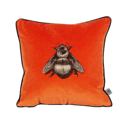 Small Napoleon Bee Velvet Cushion by Timorous Beasties