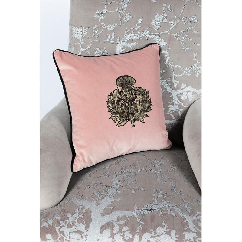 Small Thistle Velvet Cushion by Timorous Beasties-9