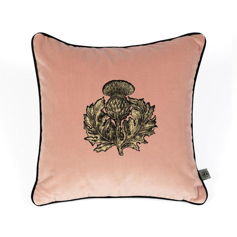 Small Thistle Velvet Cushion by Timorous Beasties-1