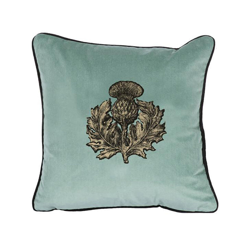 Small Thistle Velvet Cushion by Timorous Beasties-6