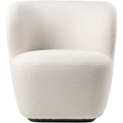 Stay Lounge Chair Fully Upholstered, Small, Returning Swivel by Gubi