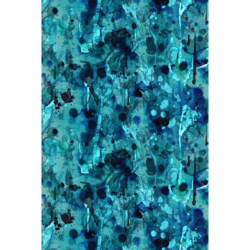 Storm Blotch Velvet Fabric Wallpaper by Timorous Beasties