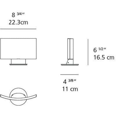 Surf Micro Wall LED 26W 30K Dim 0-10V White Unv by Artemide 1