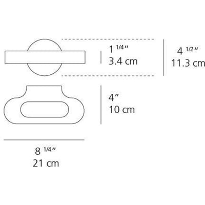 Talo Mini 21(9In) Wall Hal 150W R7S White by Artemide 1