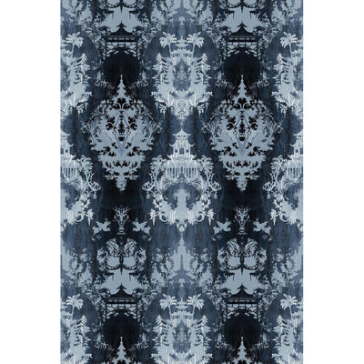 Temples In The Sky Velvet Fabric Wallpaper by Timorous Beasties-1