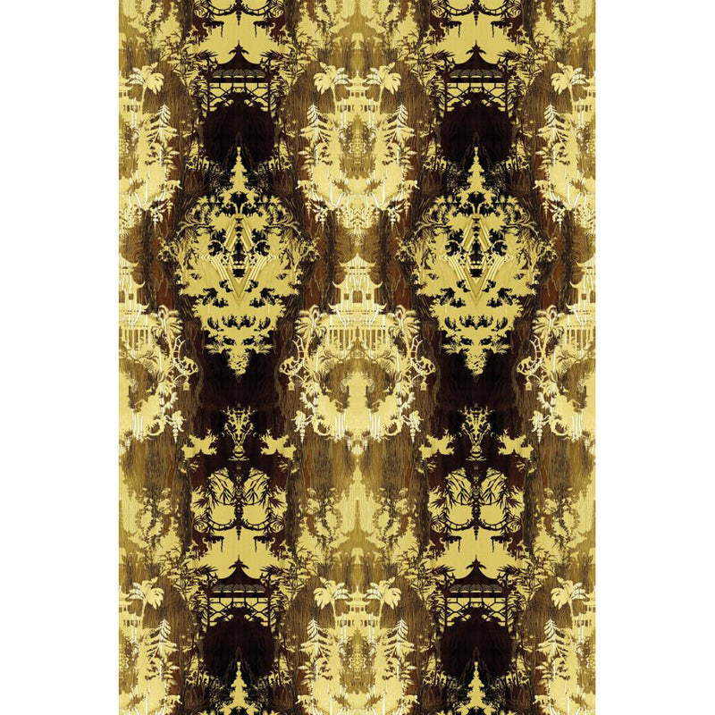 Temples In The Sky Velvet Fabric Wallpaper by Timorous Beasties-2