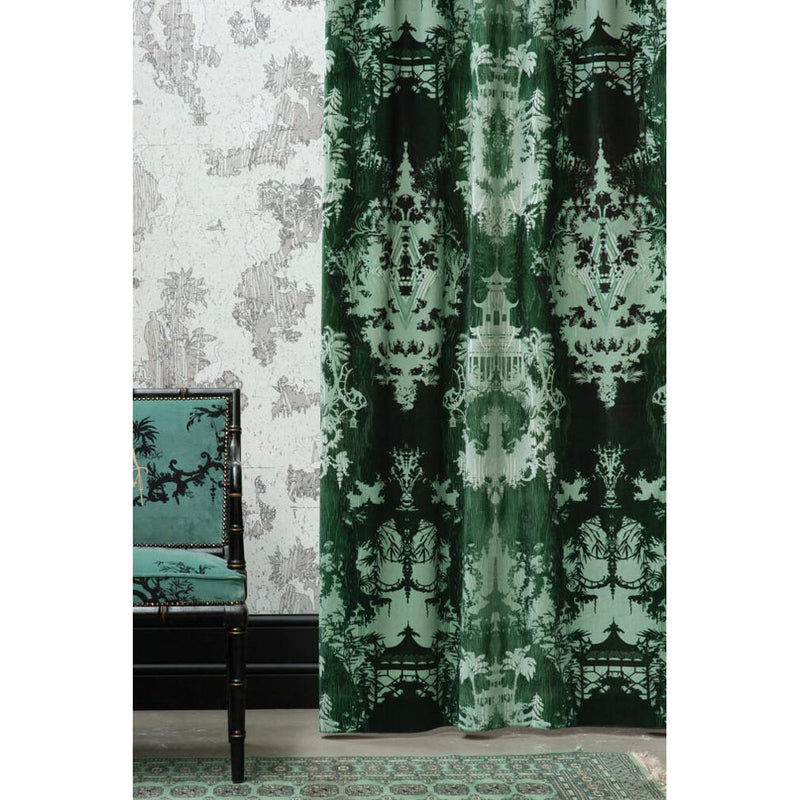 Temples In The Sky Velvet Fabric Wallpaper by Timorous Beasties-8