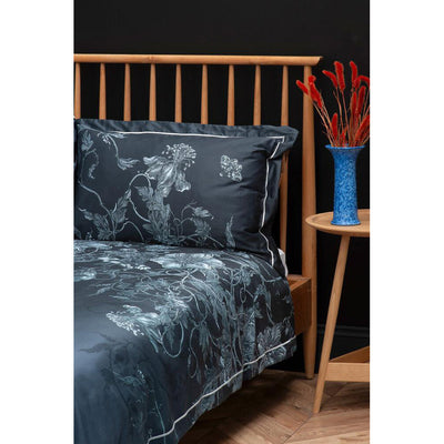 Tendril Spill Navy Oxford Pillowcase by Timorous Beasties-2