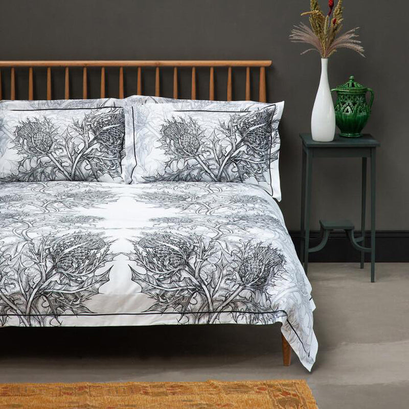 Thistle Carbon Duvet Set by Timorous Beasties