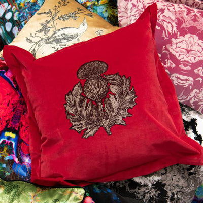 Thistle Velvet Cushion by Timorous Beasties-12