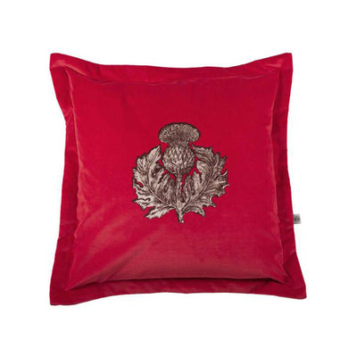 Thistle Velvet Cushion by Timorous Beasties